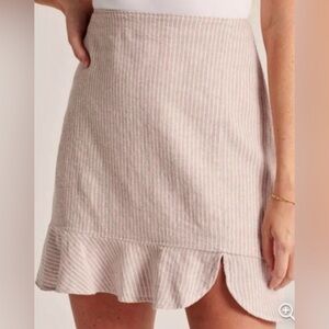 Abercrombie striped linen skirt